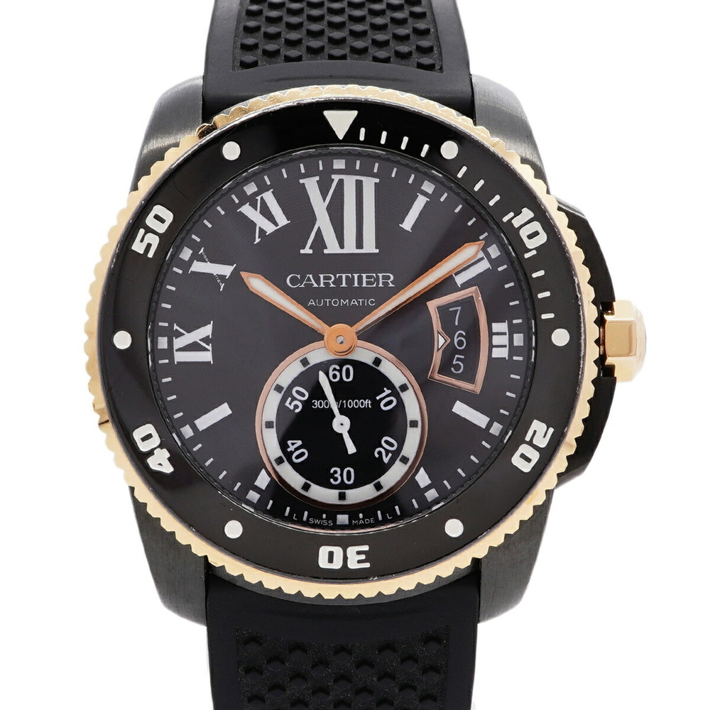 Cartier Calibre de W2CA0004 Black Dial Men's Watch